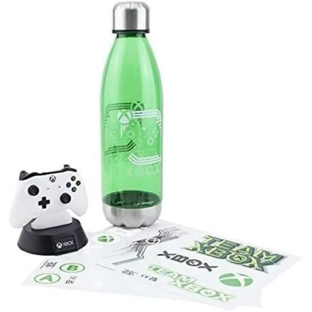 XBOX Official Gear Gift Set: Controller Icon Light, Water Bottle, Decal Sheets